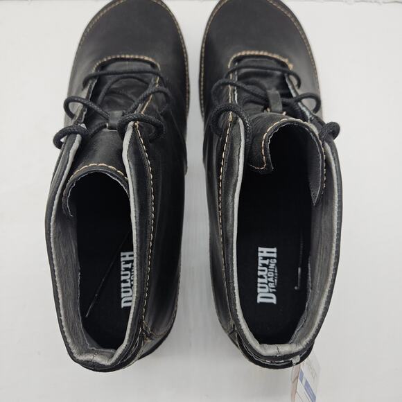 Duluth Trading Co Andina Womens Sz 9.5 Black Leather Chukka Ankle Boots NWT - Picture 8 of 10